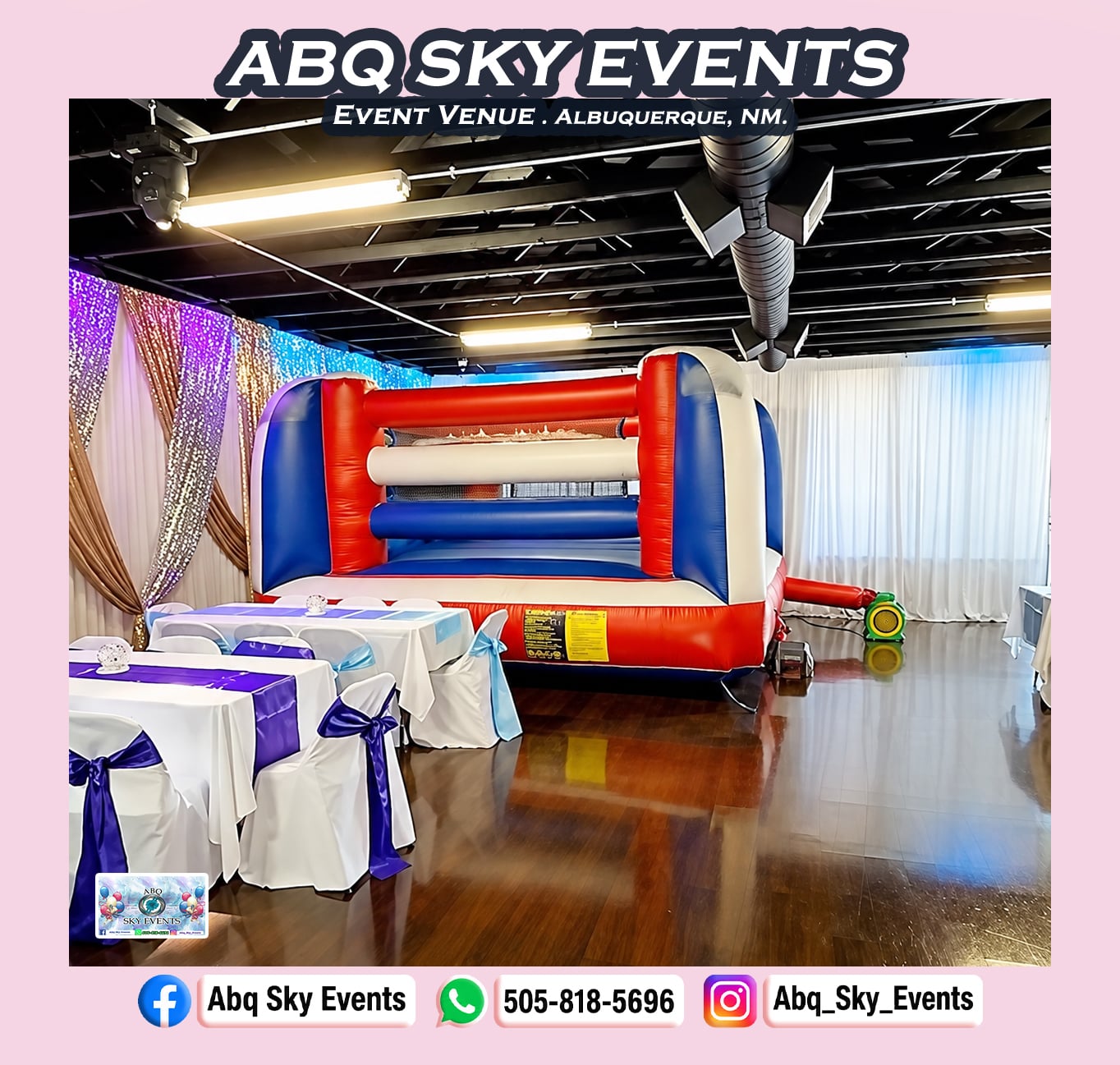 Bounce house inside ABQ Sky Events